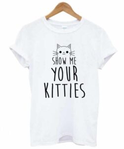 Women's T-Shirts Cat white colour