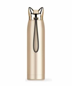 Gold Colour Cat Thermos