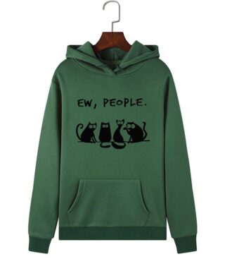 Black-Cat-Hoodie-Green