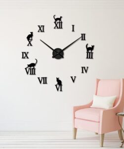 wall cat clock