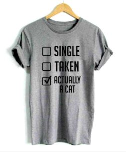 Gray Cat T-shirt Actually a cat