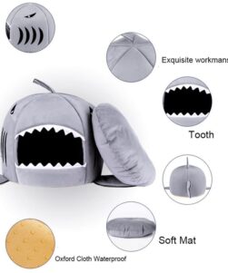 Features of a shark cat bed