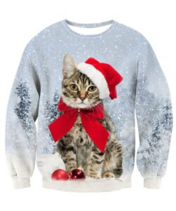 Cute Cat Christmas Sweatshirt