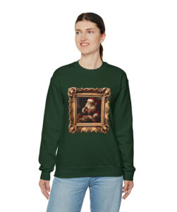 green cat christmas sweatshirt