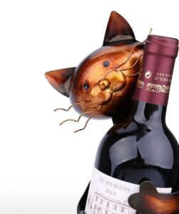 metal-cat-wine-bottle holder