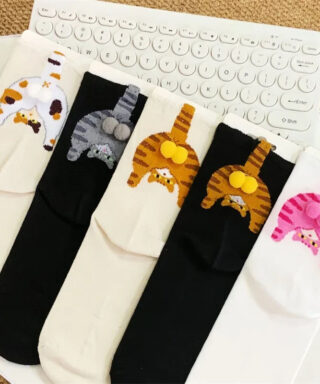 cat socks funny