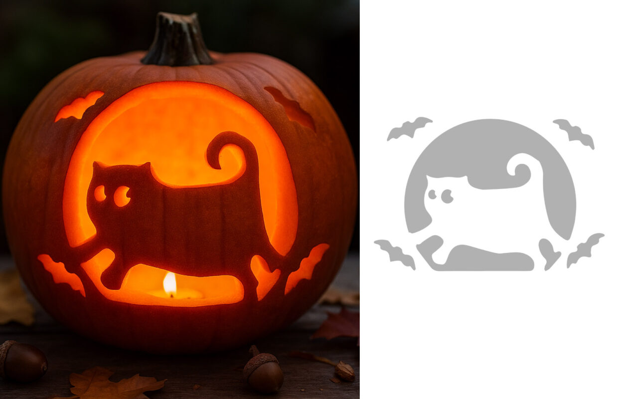 chonky cat pumpkin